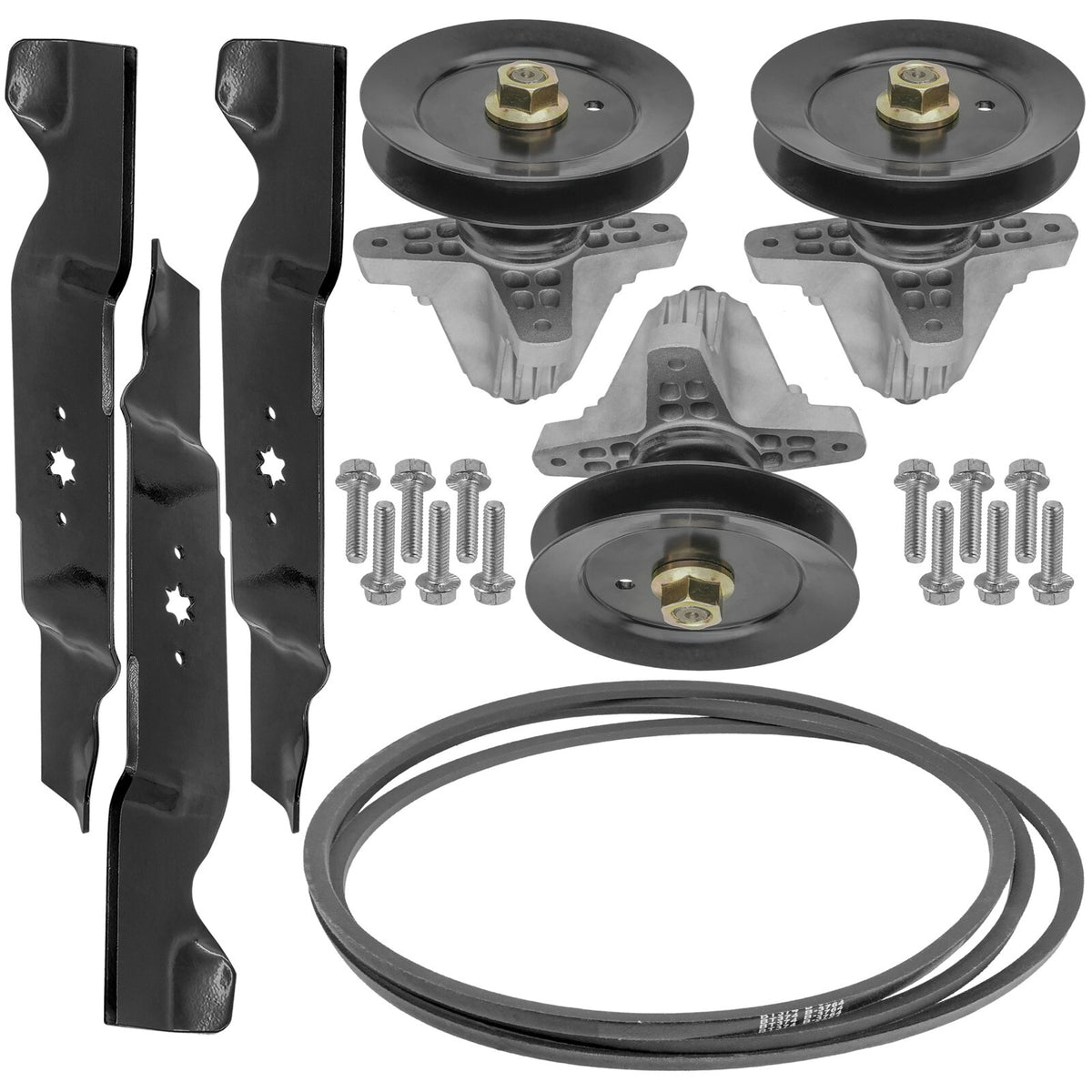 54 inch Deck Spindle Blade Belt Kit Replacement for Cub Cadet RZTL54KH (2014–2020)