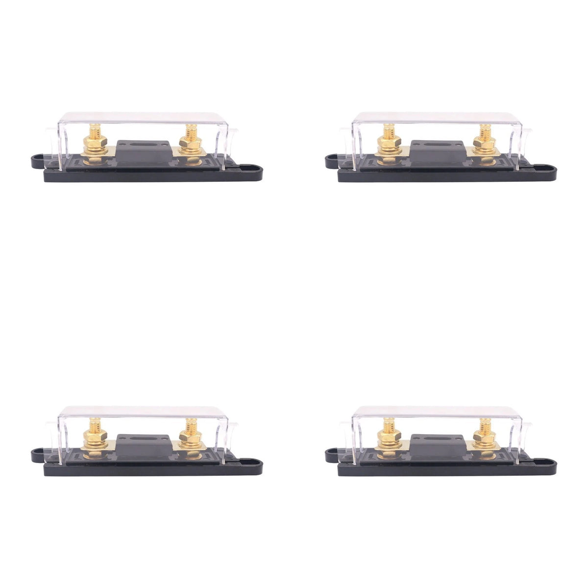4 Piece Fuse Holder Kit for Car Audio (50A, 60A, 80A)