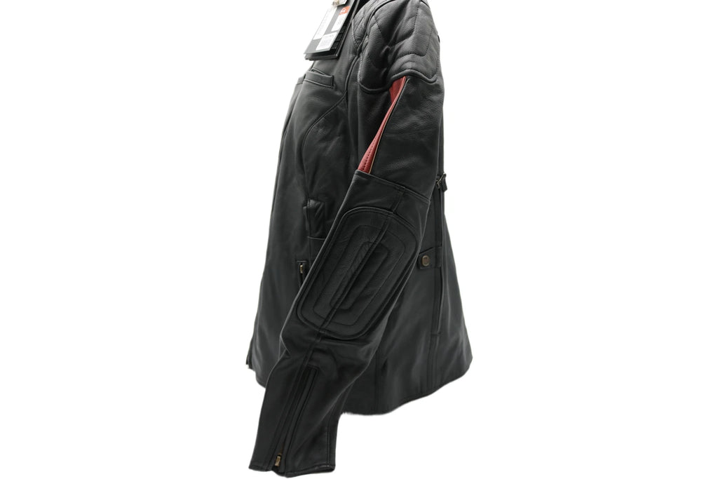 Nostalgia Triple Vent Leather Jacket for Harley-Davidson (Large)