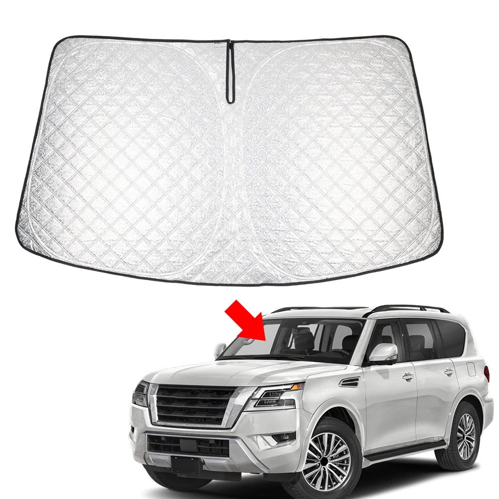 Folding Windshield Sun Shade for Nissan Armada (2017–2024)