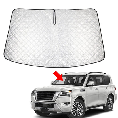 Folding Windshield Sun Shade for Nissan Armada (2017–2024)