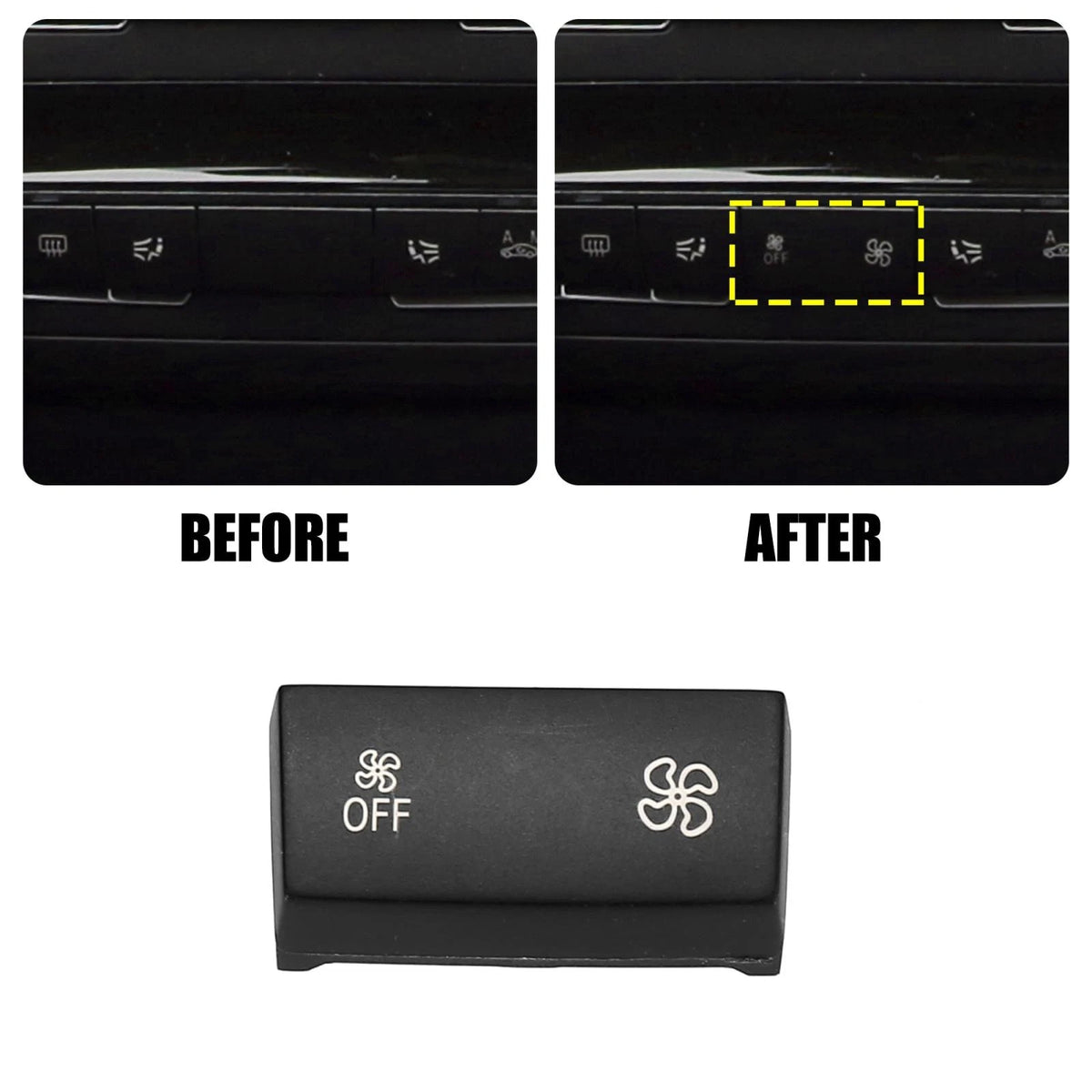 AC Climate Control Fan Speed Button for BMW 1 2 3 4 Series (2012–2022)