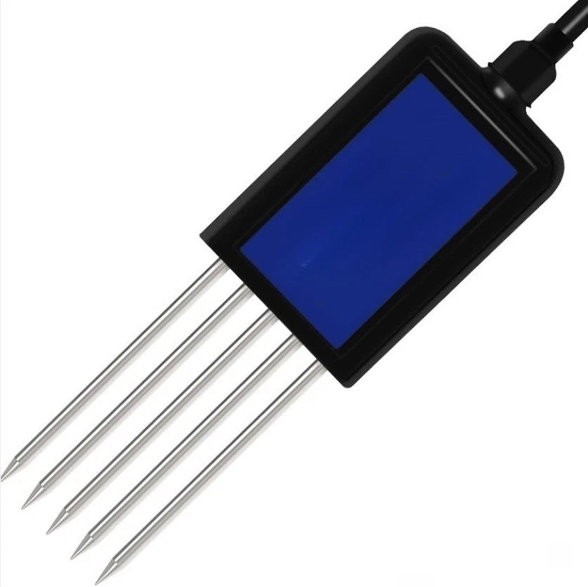 Soil Temperature Humidity Meter with pH Conductivity NPK Sensor for Gardening