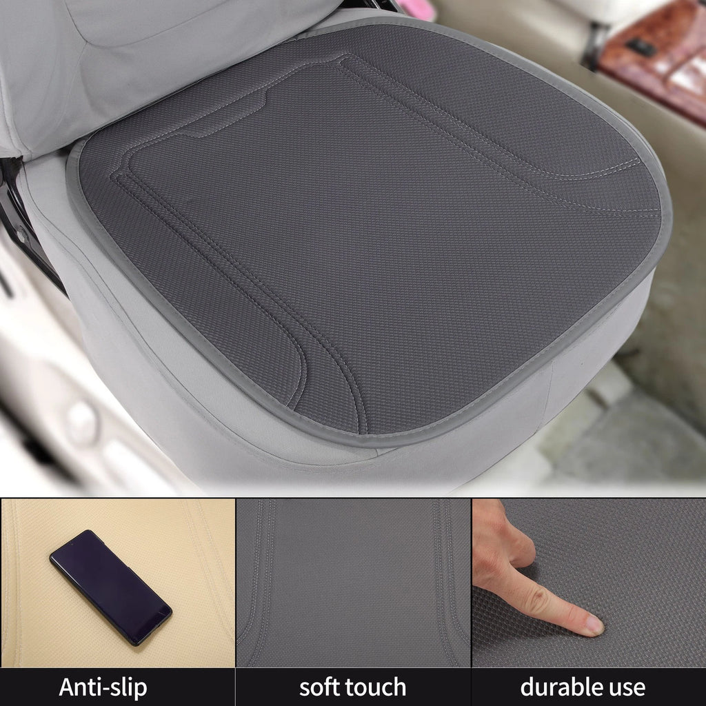 Car Bottom Seat Pad Cover for Universal Fit (1 Pcs) Dark Gray Polyester