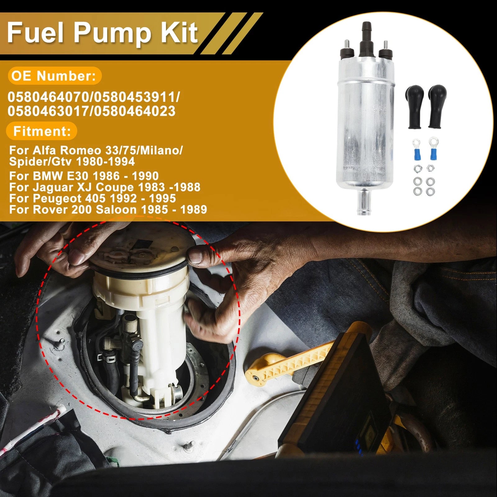 Fuel Pump Replacement for Alfa Romeo 33 75 Metal Set (1967–1985)