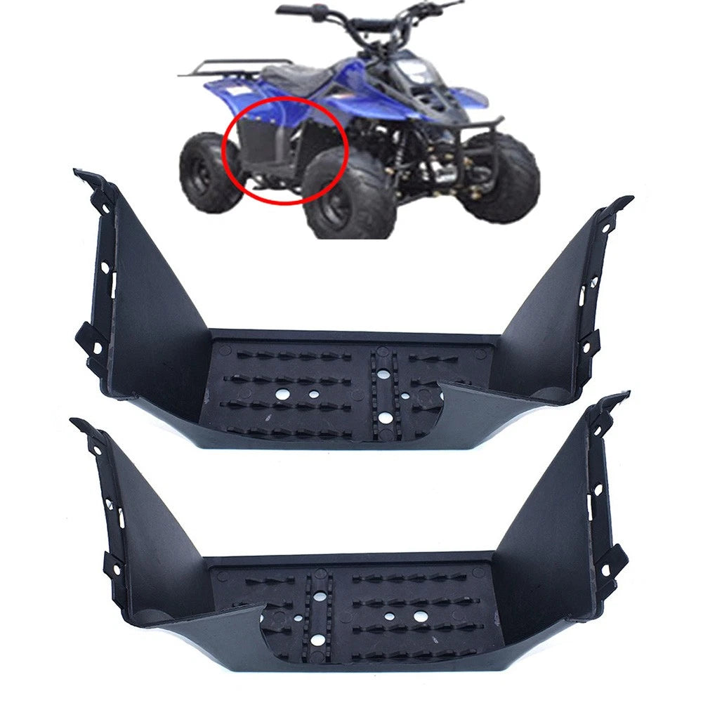 For Taotao 110B 110cc 90cc 70cc 50cc ATV Quad Foot Rest Guard Pair Black Motor