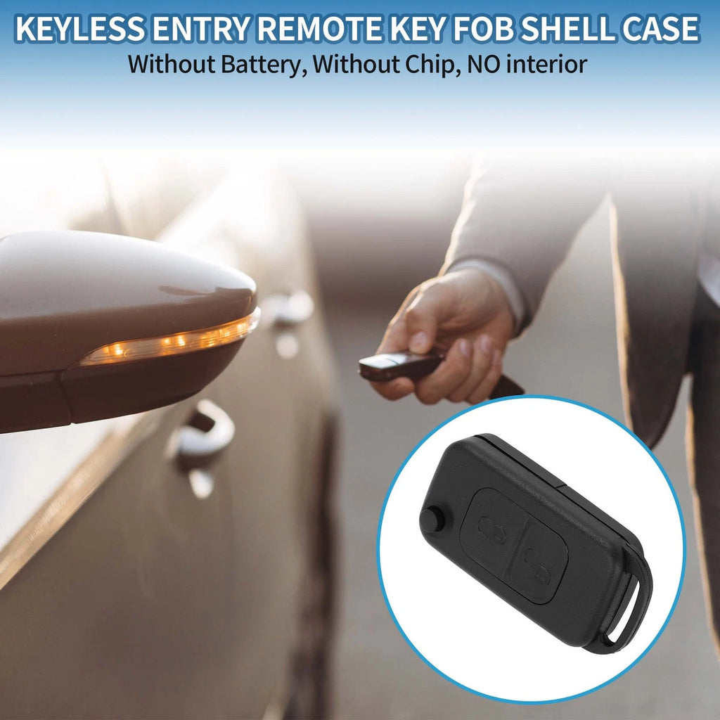 Keyless Entry Remote Key Shell Case with 2 Buttons for Mercedes SLK (2004–2011)