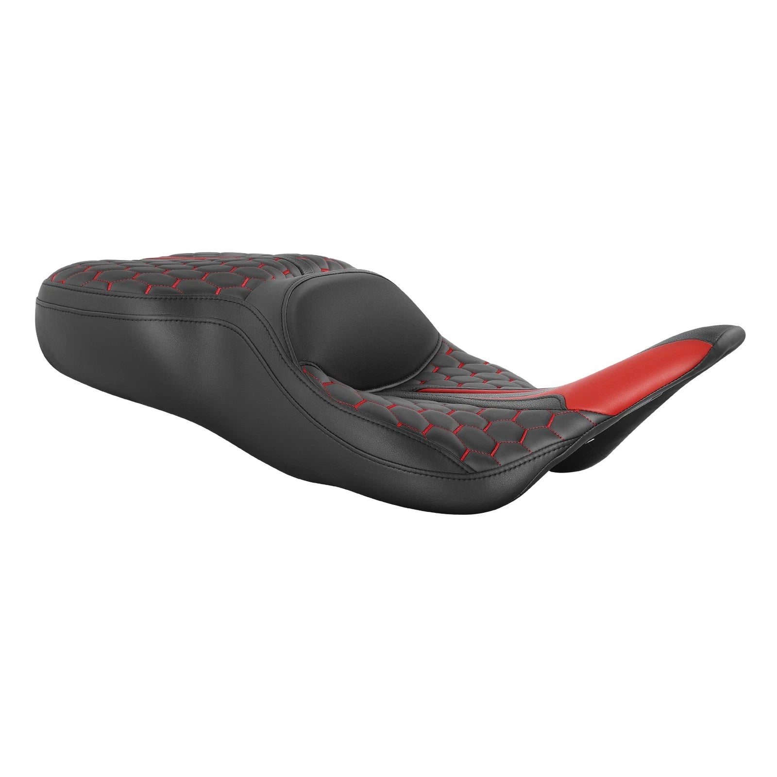 Two-Up Seat for Harley Electra Glide (1997–2007) - Black Red