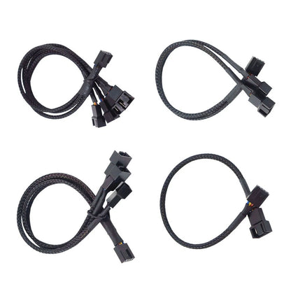 4-Pin PC Fan Extension Cable Adapter for Motherboard Fan Header