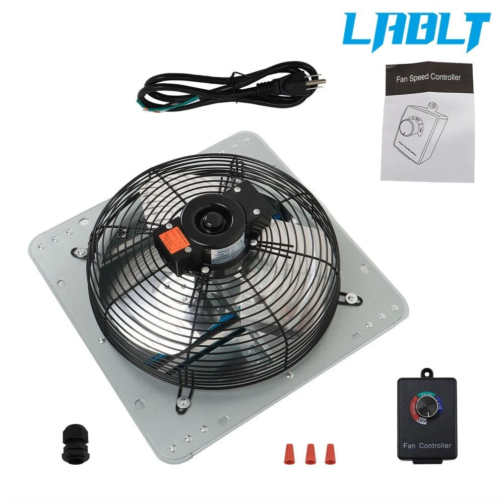 12" Shutter Exhaust Fan for Greenhouse Garage (LABLT)