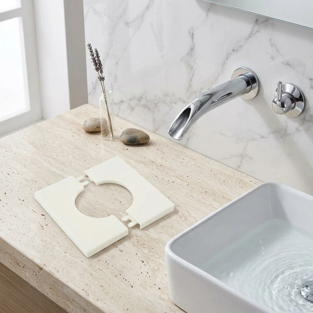 10X ABS Wall Hole Cover Sticker 86x86mm for Bathroom Kitchen
