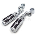 1 1/2" O-ring Crash Bar Engine Guard Highway Chrome Pegs Footpeg