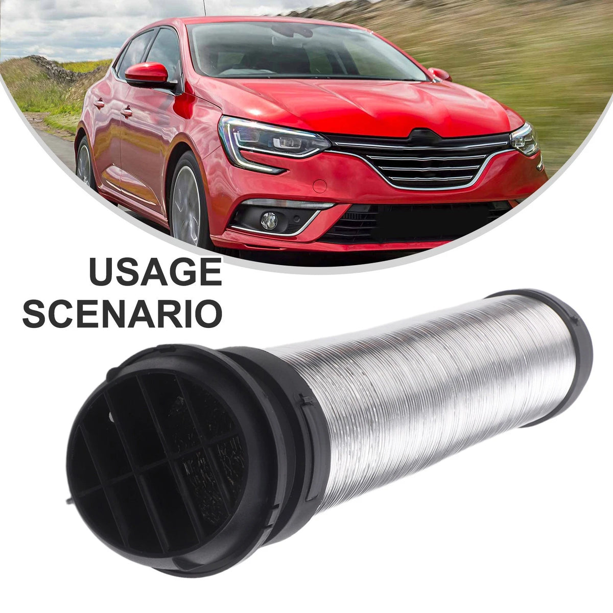75mm Exhaust Duct for Automotive Use (Easy Installation)