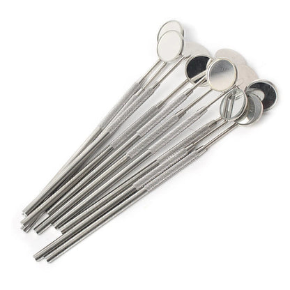 10X Stainless Steel Dental Mouth Mirror for Professional Use