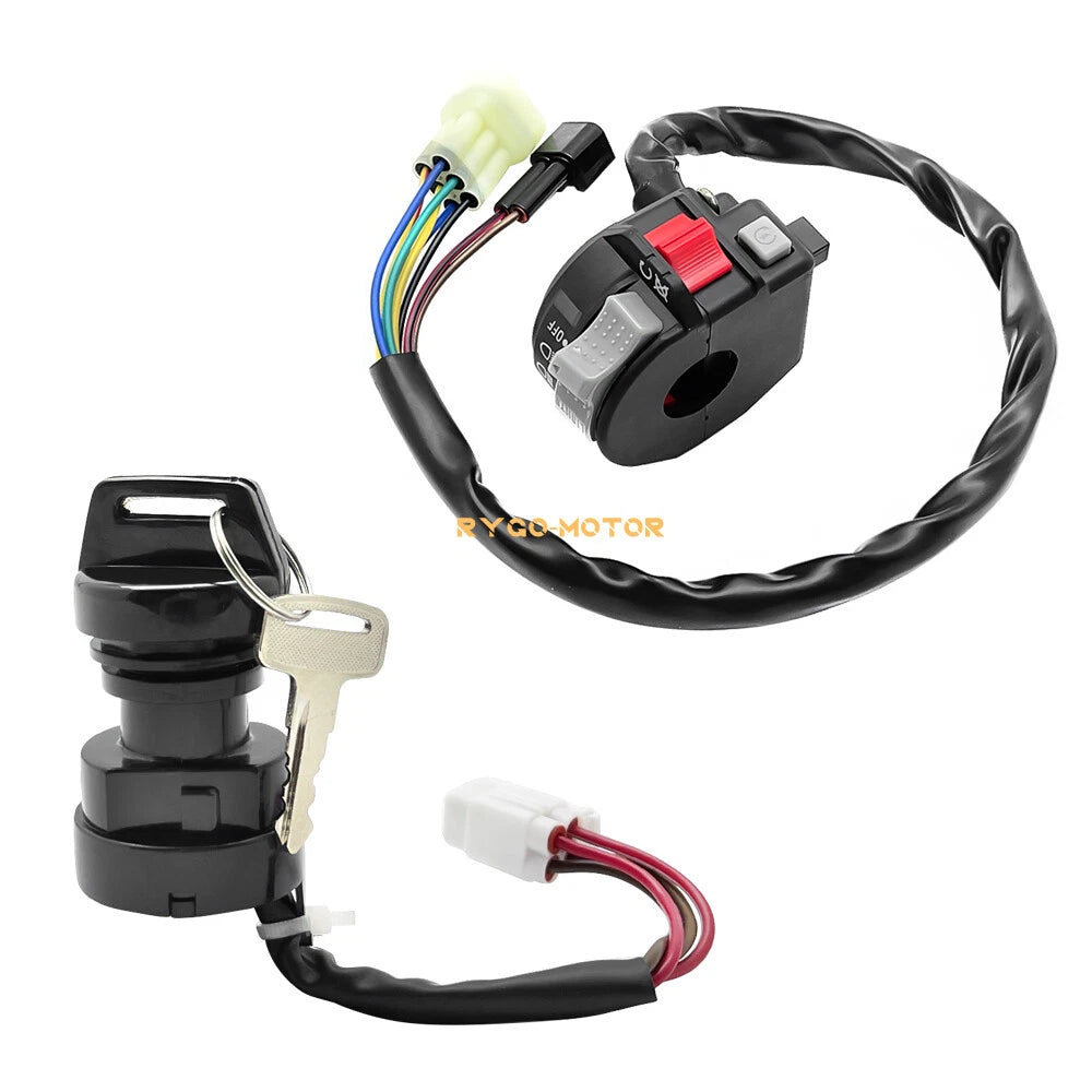 Handlebar Start Stop Switch w/Ignition Key for Yamaha YFZ450 (2004–2005)