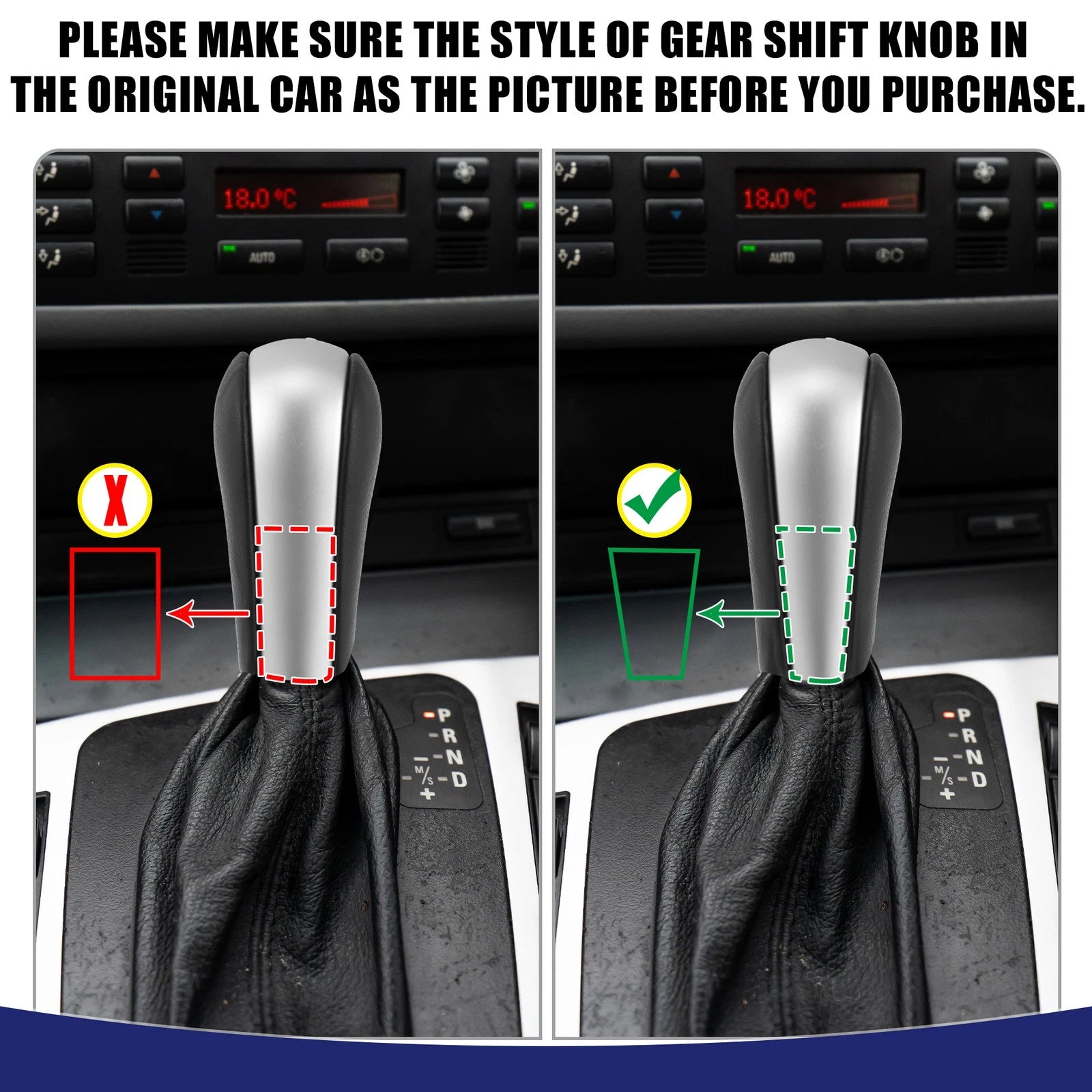 Gear Shift Knob Carbon Fiber Style Sticker for BMW 3 Series E91 E93 (2006–2012)