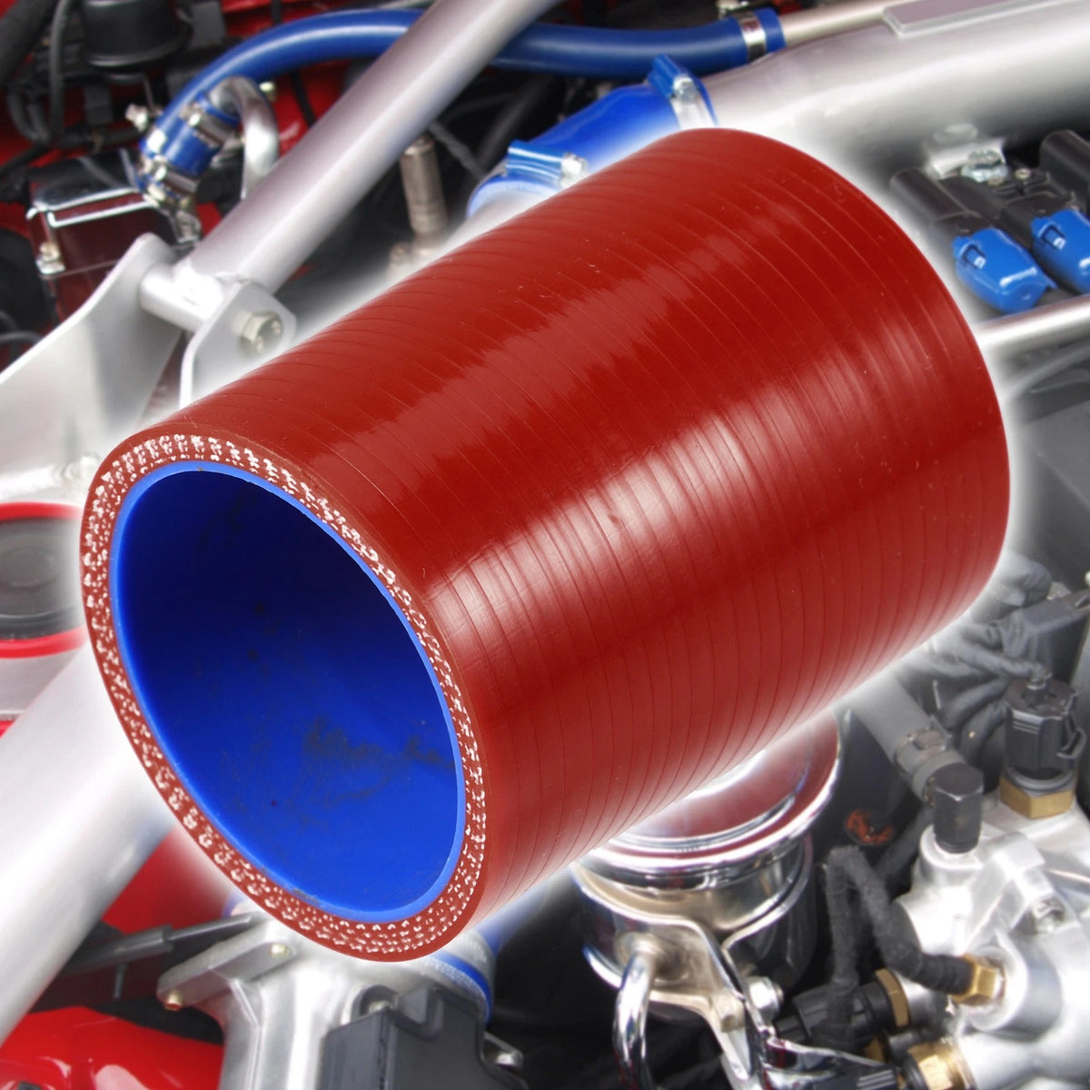 Silicone Hose Coupler for Car (48-51mm 1.9"-2" ID) Intercooler Tube Red