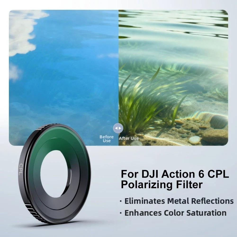 4X Filter Kit for DJI Action6 (CPL ND8 ND16 ND32)