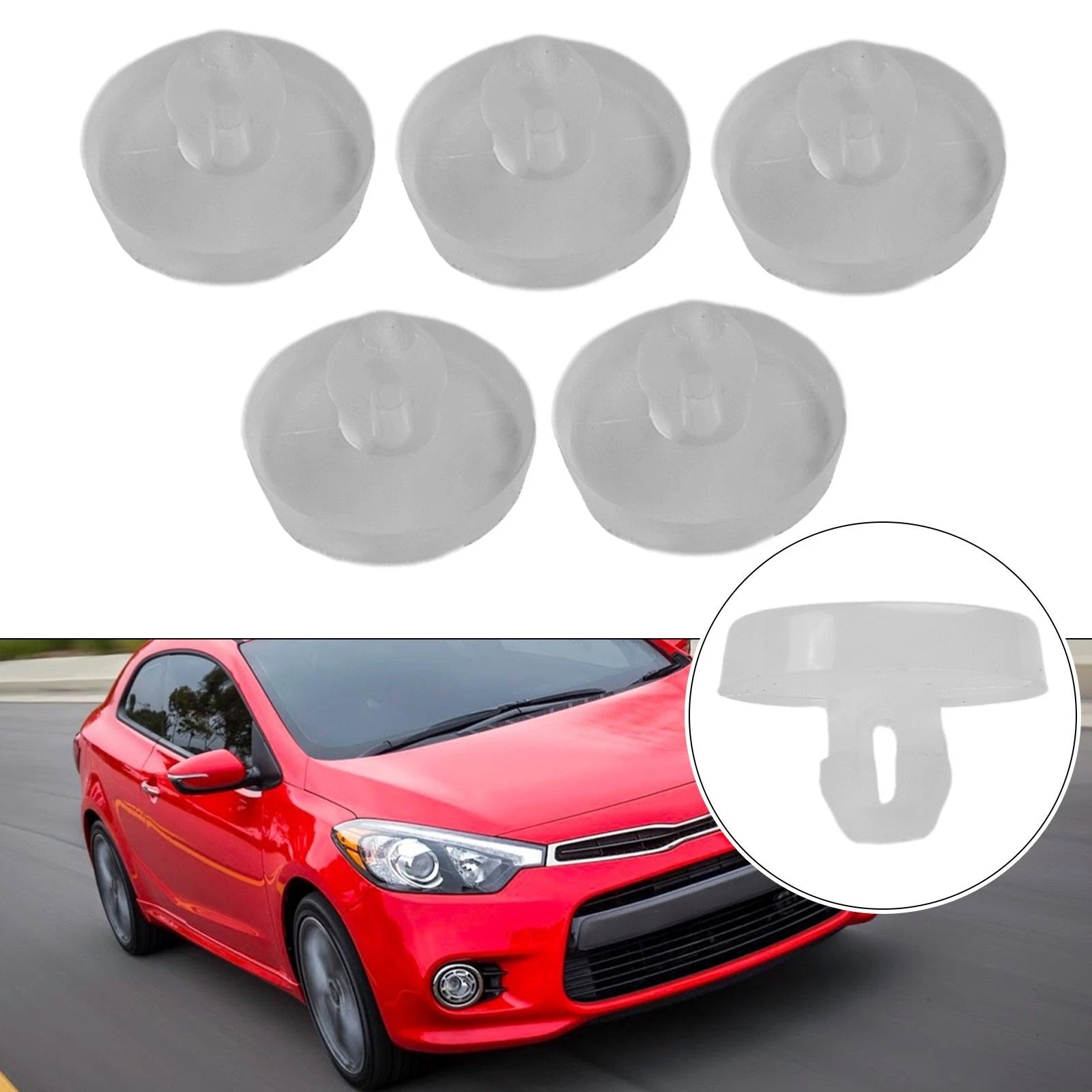 5X Brake Light Switch Buffer Cushion Rubber for Hyundai Elantra (2011–2016)