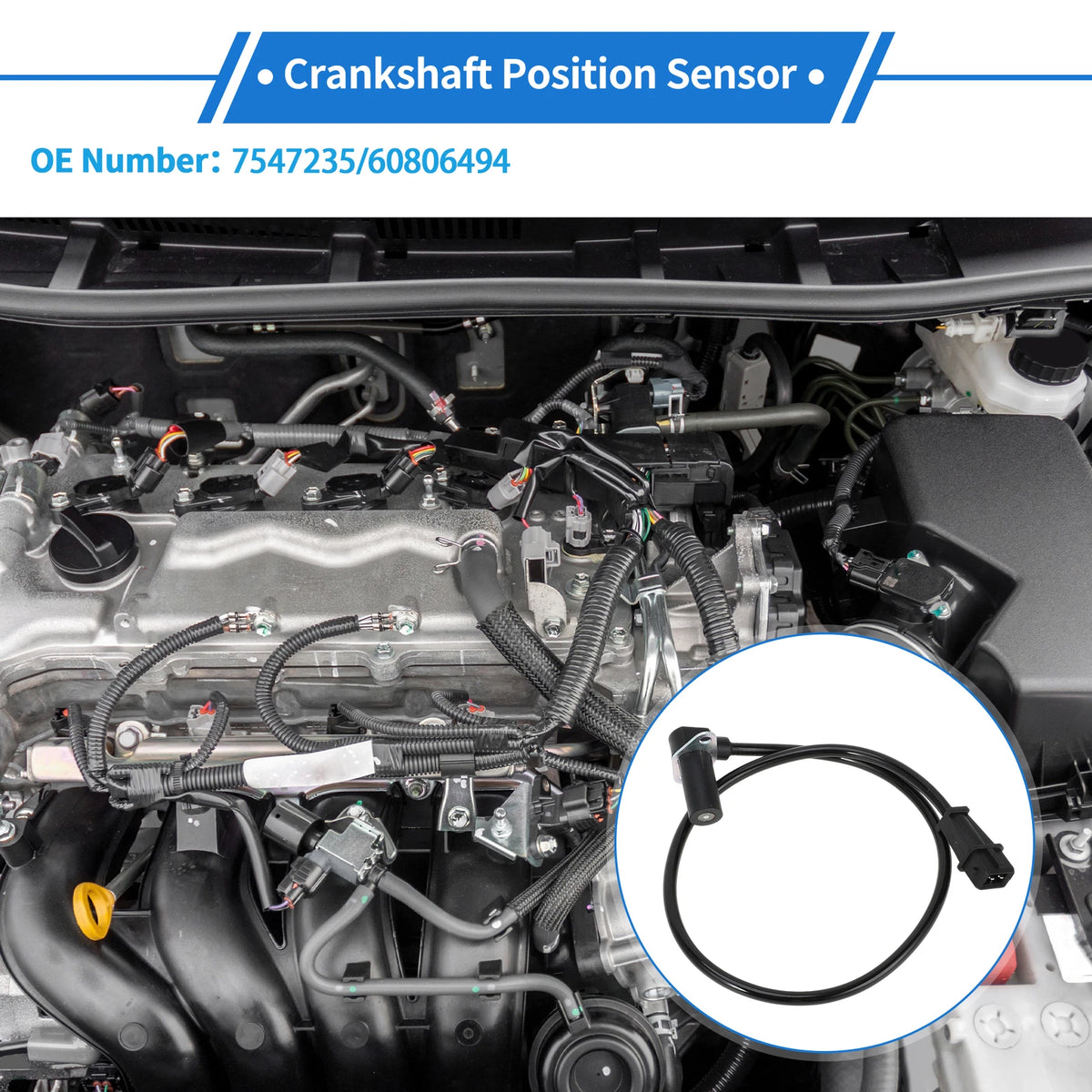 Crankshaft Position Sensor for FIAT Croma Hatchback (1992–1996) No.7547235
