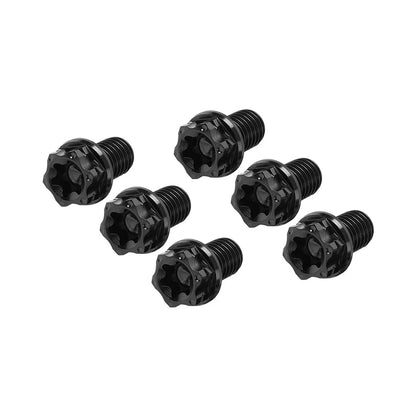 6pcs Titanium M6x35mm Torx Head Flange Screws for Bicycle Motorcycle