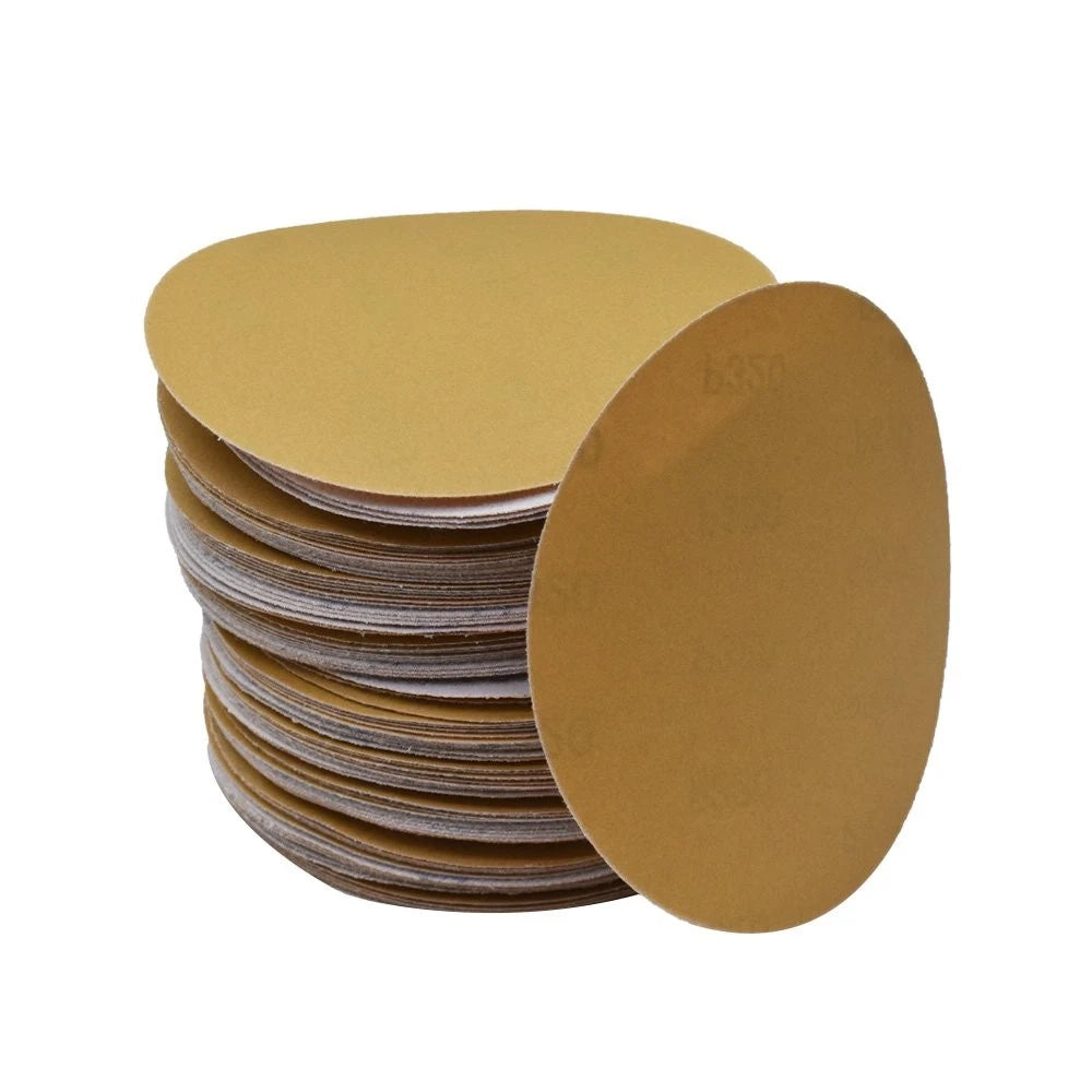 100 Pcs 5" Hook Loop Sanding Discs 320 Grit