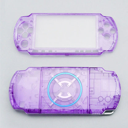 Clear Purple Full Housing Shell Case Cover for Sony PSP3000