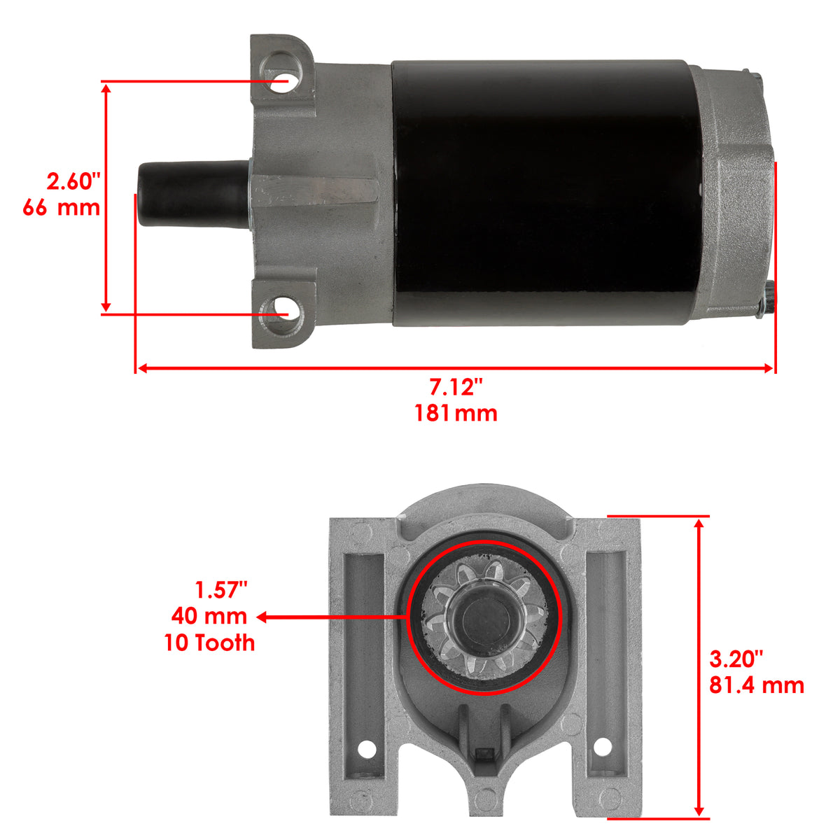 Starter Motor Replacement for Honda Engines (SM56804 31200-ZJ4-003) (2003–)