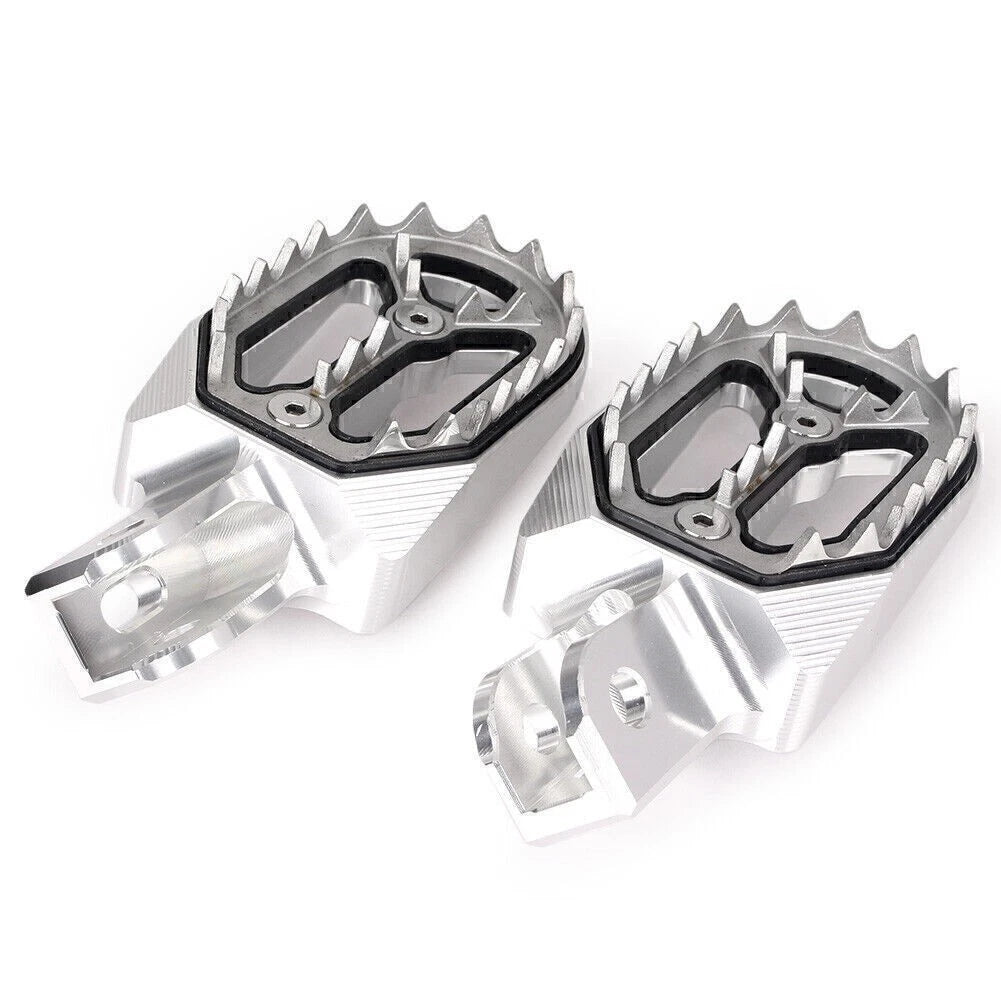 2X Motorcycle Foot Pegs for Honda CRF230L (2003–2009) Silver