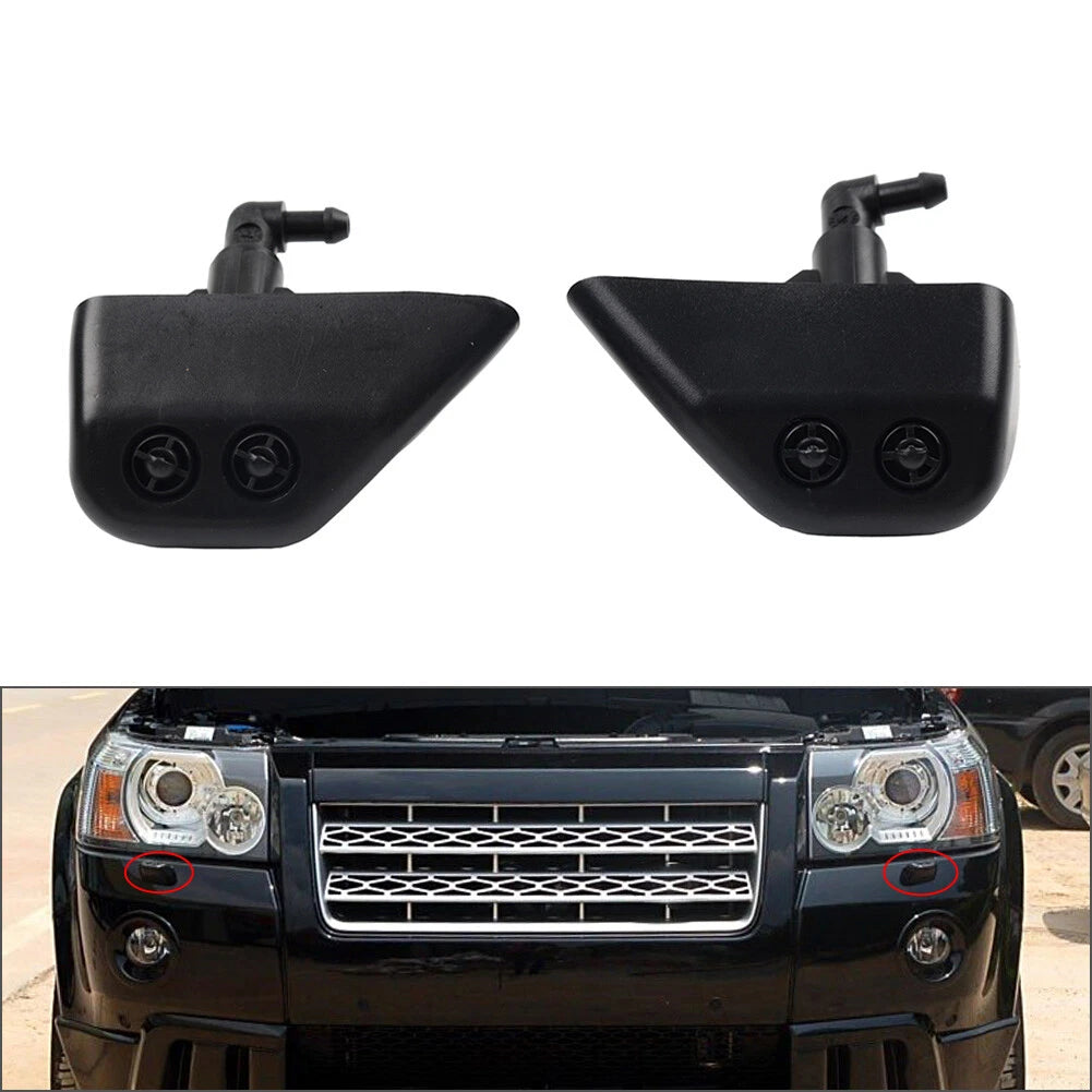 Pair Headlight Washer Spray Nozzle Jet for Land Rover Freelander 2 (2008–2010)