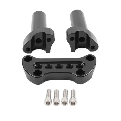 4" Handlebar Risers Top Clamp Mount for Harley Dyna Softail Sportster Road King