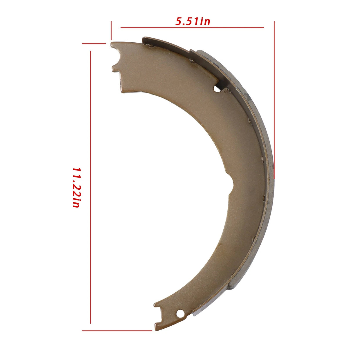 Set of 2 Brake Shoes for Mobile Home Trailer (12"x2") - 21031
