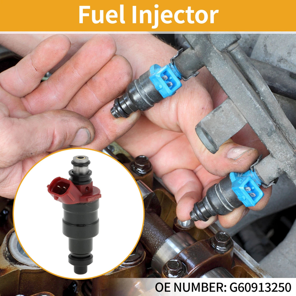1 Pc Fuel Injector No.G60913250 for Mazda B2600 (1991–1993)