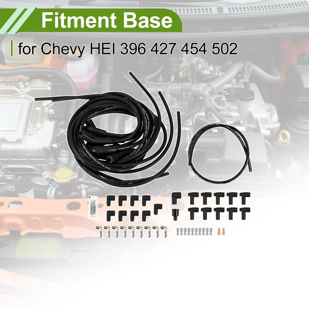 Spark Plug Wires Replacement for Chevy Big Block HEI 396 427 454 (1965–1996)