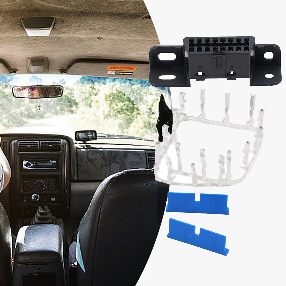 OBD2 16 Pin 16 Pin Female Adapter OBD2 Automobile Accessories