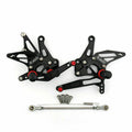 Aluminum Rearsets Footpegs Pedals for Kawasaki Z1000 (2010–2017) Black T9