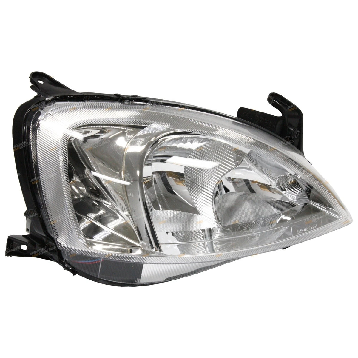 LH+RH Headlights Pair Clear/Chrome for Holden Barina XC (2003–2005)