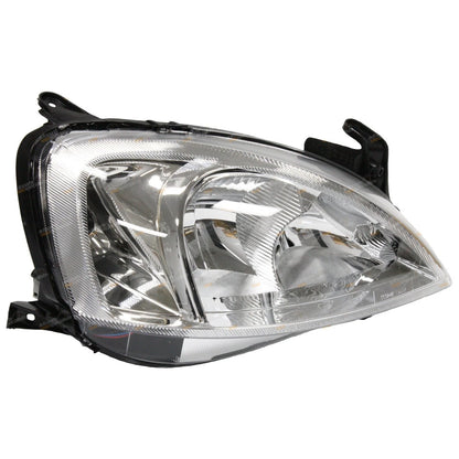 LH+RH Headlights Pair Clear/Chrome for Holden Barina XC (2003–2005)