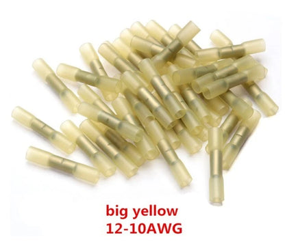 50PCS Waterproof Heat Shrink Butt Wire Splice Seal Connectors Terminals