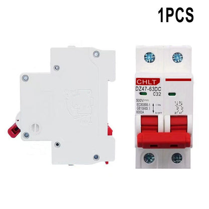 2X Circuit Breaker PV 10 16 20 32 40 63 Amp 2 Pole DC500V for