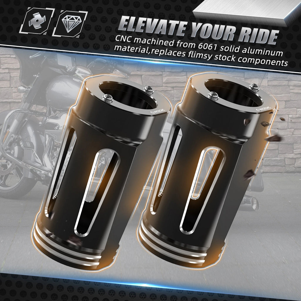 Fork Boots for Harley Electra Glide Low FLHTCUL, Tri Glide FLHTCUTG (2014–2023)