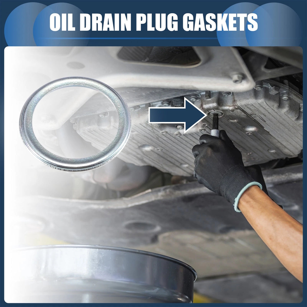 Oil Drain Plug Gasket Set 16mm ID Replacement for Subaru WRX (2015–2023)