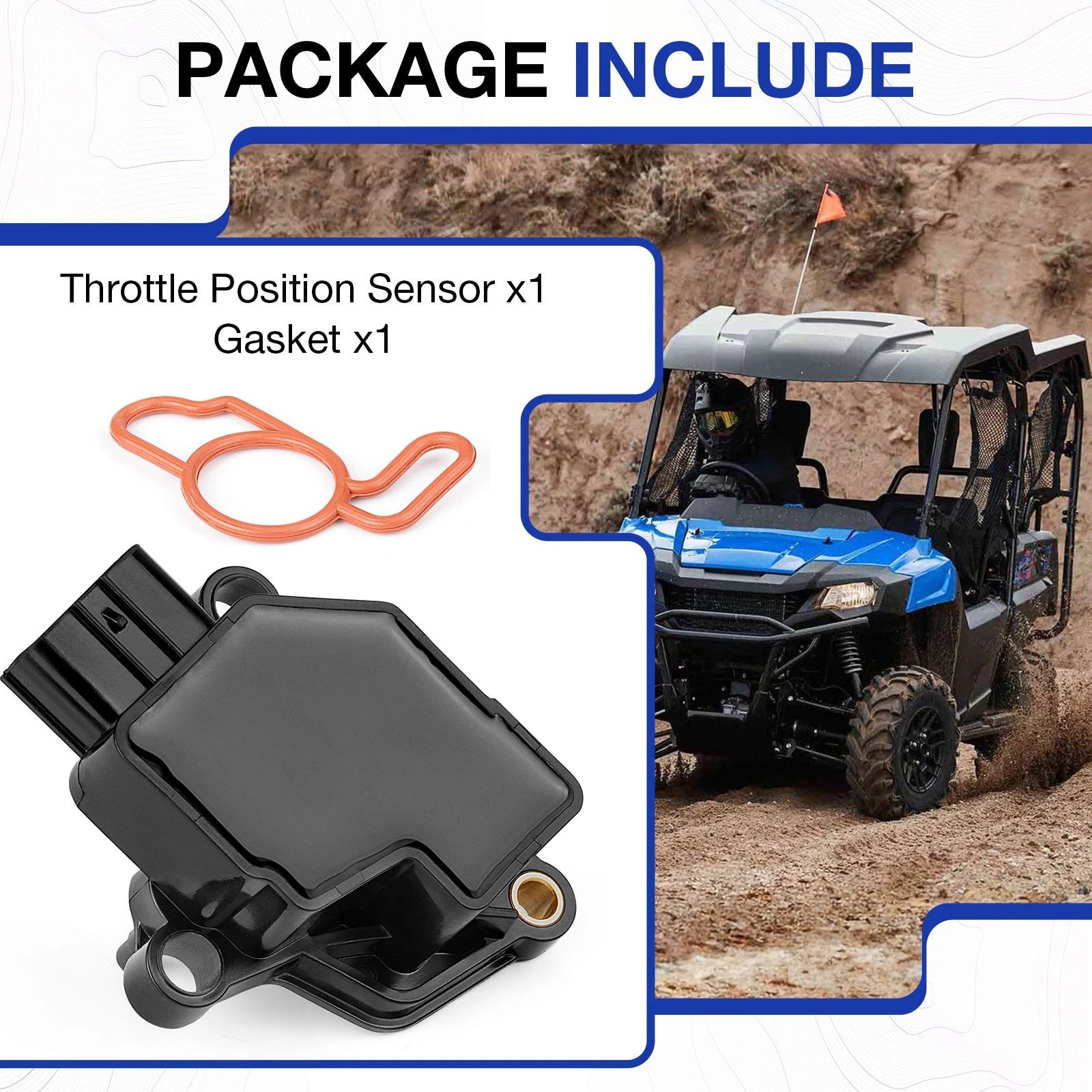 Throttle Position Sensor for Honda Rincon 680 TRX680FA (2015–2023) 16060-HP6-A01