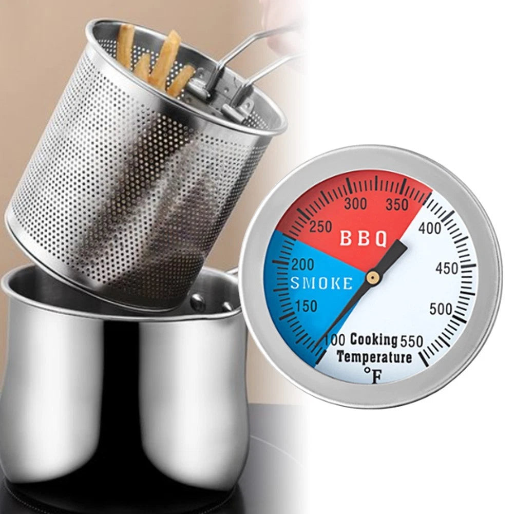 Stainless Steel BBQ Grill Thermometer for Cooking
