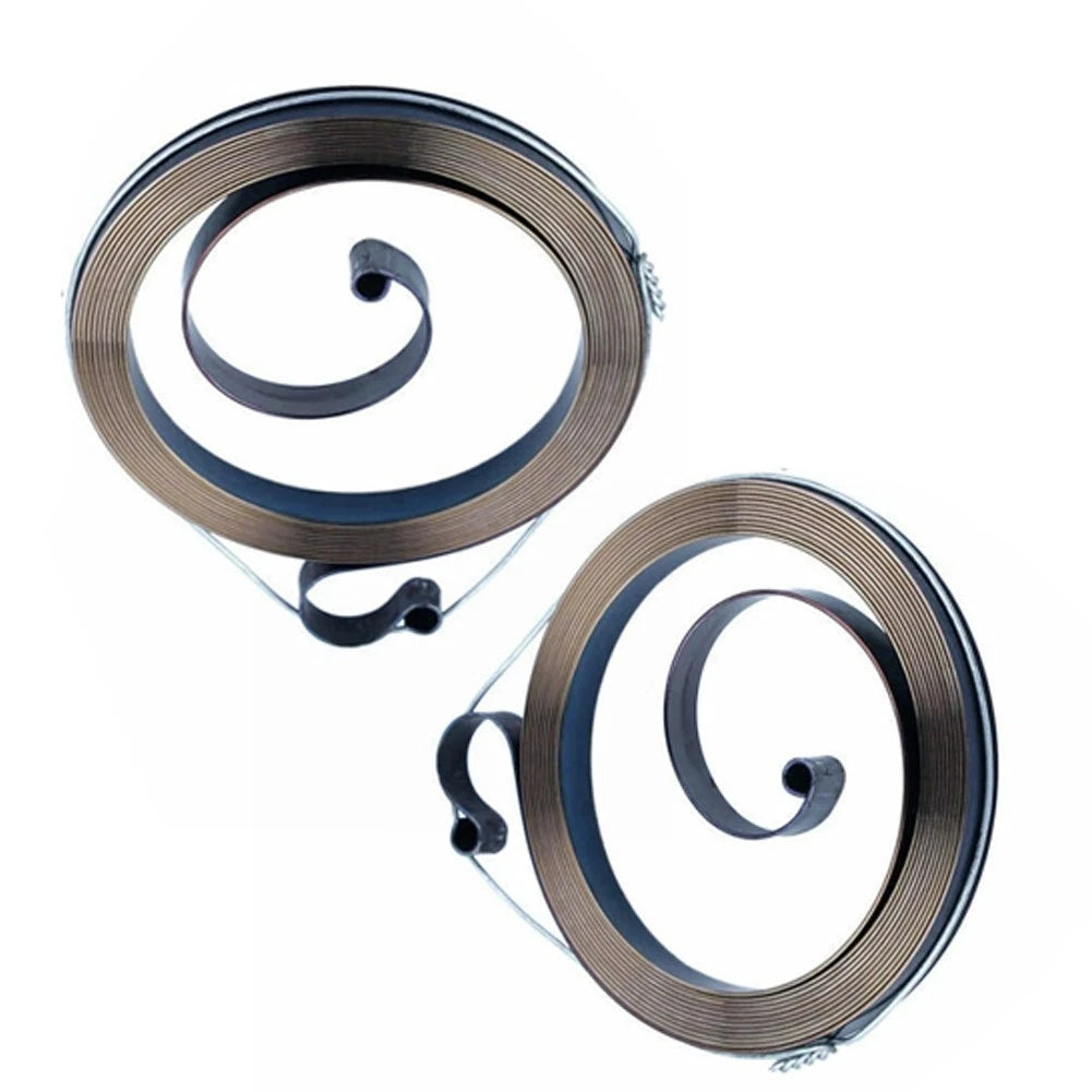 Recoil Starter Springs for Chainsaw (Compatible with Multiple Models) 2 Pack