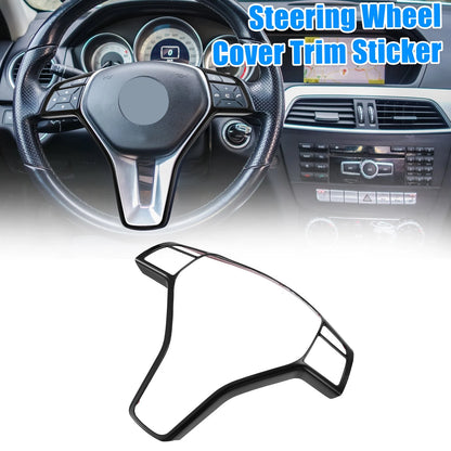 Steering Wheel Covers Black Replacement for Mercedes Benz A B C Plastic Trim (2019–2025)