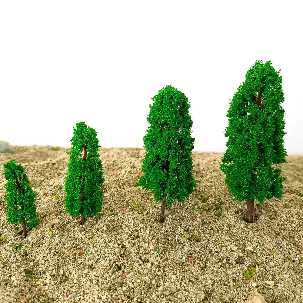 10/20Pcs Model Tree Train Railway Garden Diorama Landscape Scenery 1.57"-3.93"