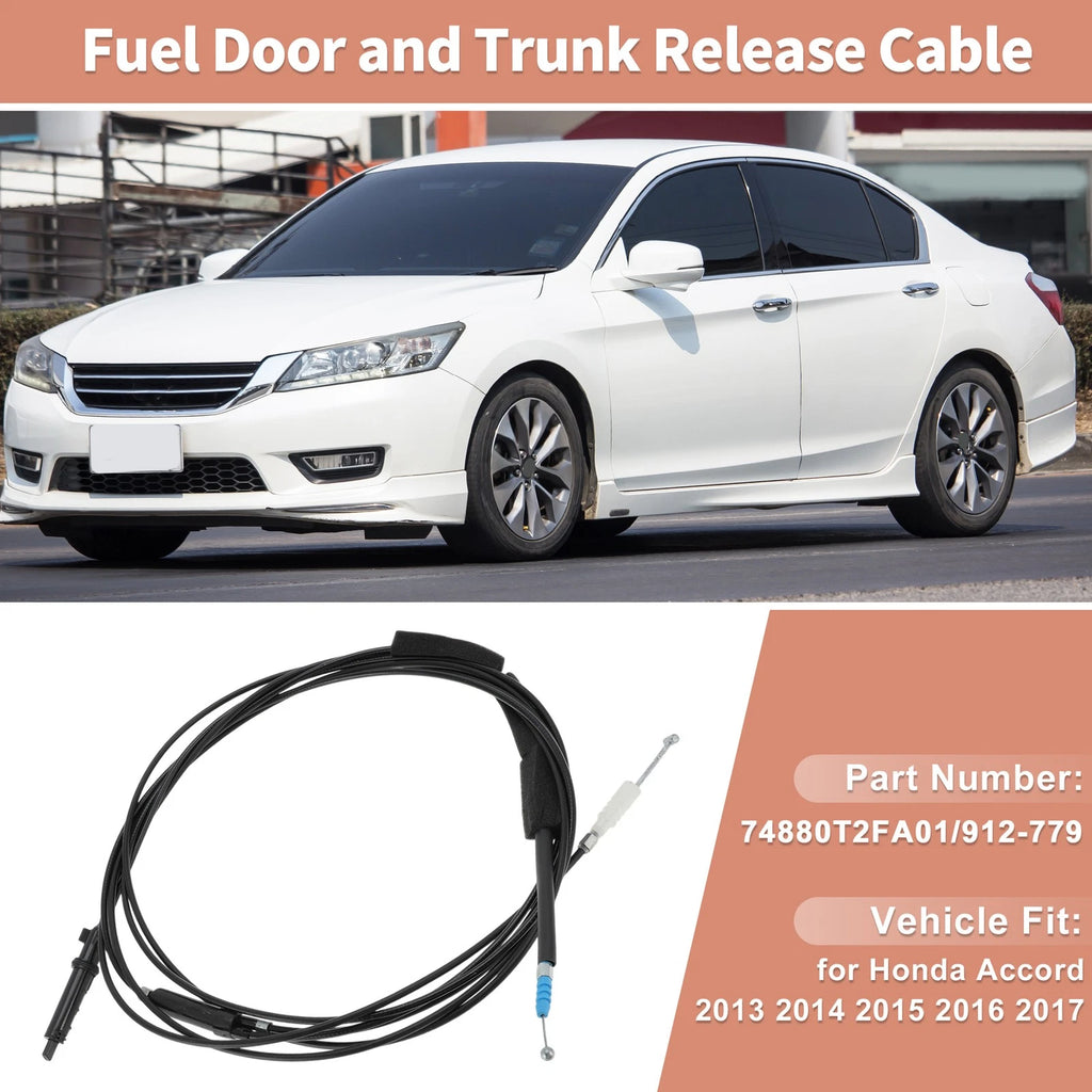 Trunk and Fuel Door Release Cable Assembly for Honda Accord (2013–2017)