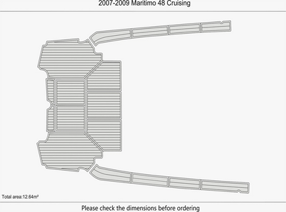 EVA Pads for Maritimo 48 Cruising (2007) - Swim Platform Cockpit Mat
