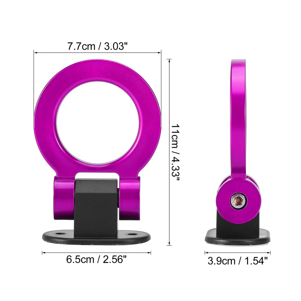 Tow Hook Bumper Sticker Set Universal Purple Ring Style for Car Truck